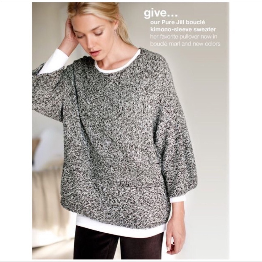 Pure J. Jill Kimono Boucle Sweater size large